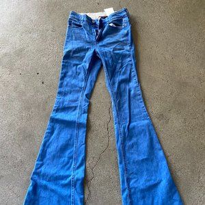 Stella McCartney wide flared blue jeans